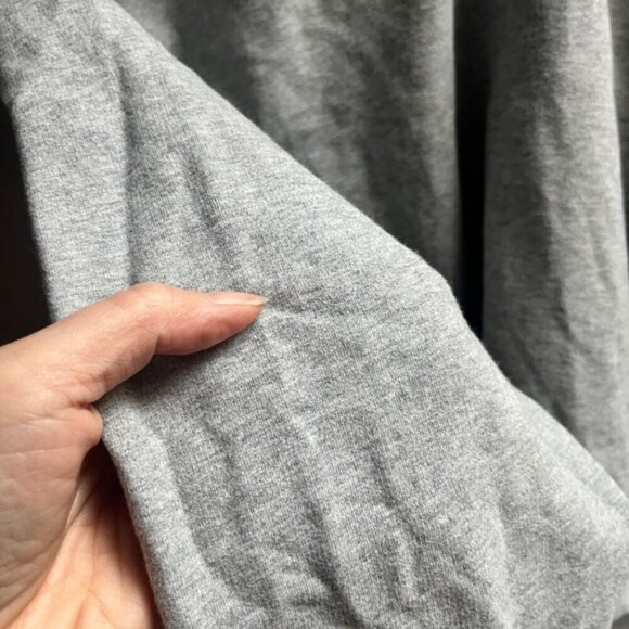 Aritzia The Group Babaton Weekender Crop Cotton Oversize Hoodie Grey Size M - Picture 11 of 11